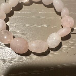 Elegant Pink Quartz Beaded Bracelet